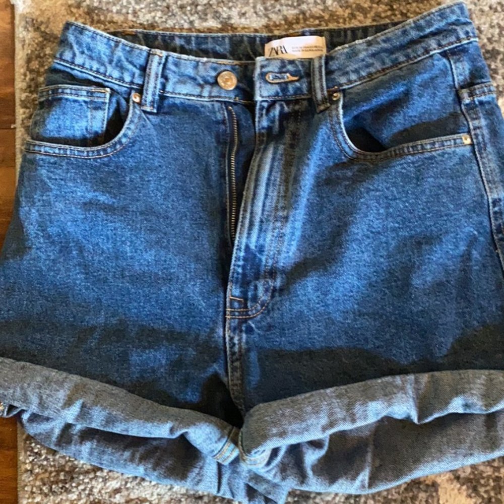 zara mom shorts size 4